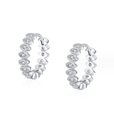 diamond hoop earrings