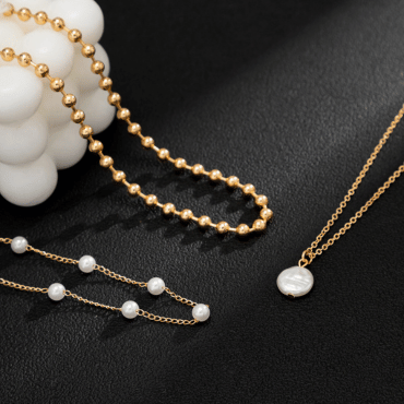 pearl body chain